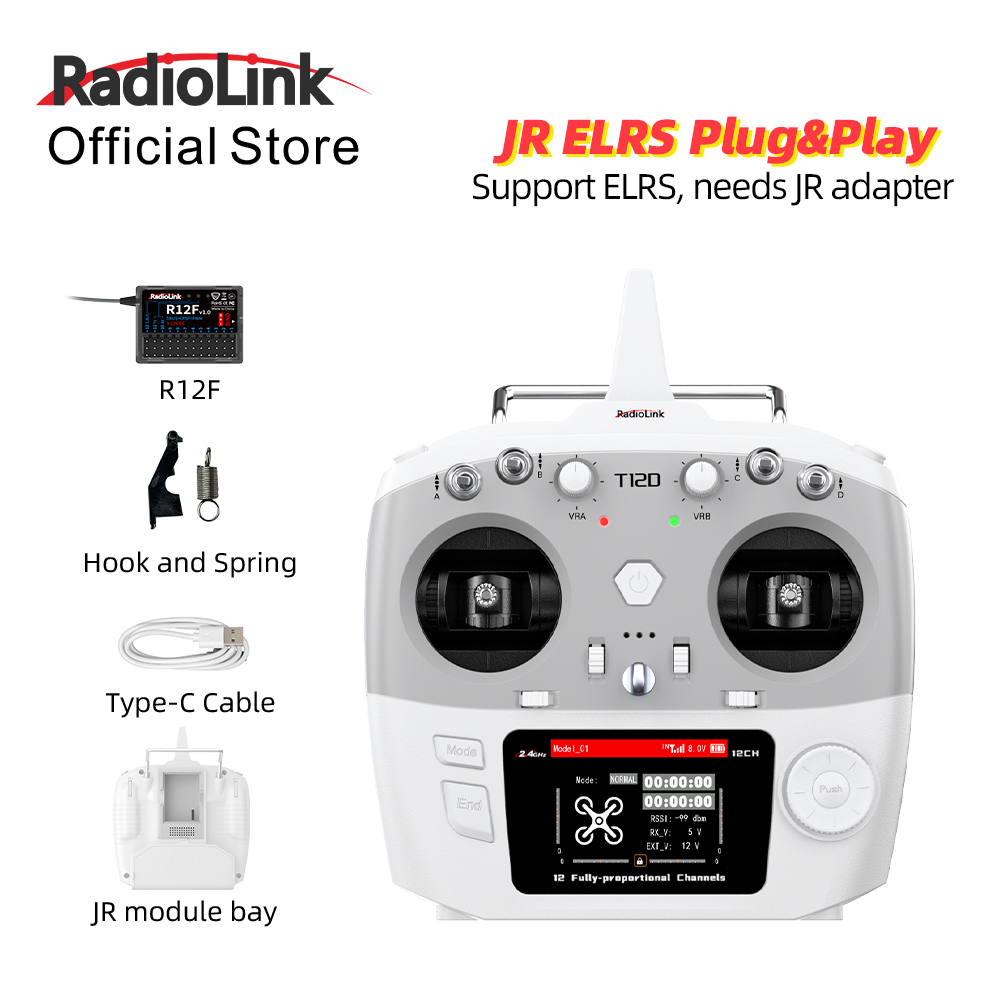 Drone Rc Leading - RadioLink T12D JR-module, 12 kanalen, 2,4