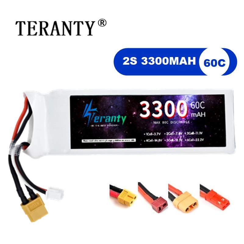 2S 7.4V LiPo Batterij 3300mAh  - Drone Rc Leading recensie en prijs